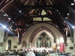 The Glasgow Phoenix Choir singing in Alloway Parish Church