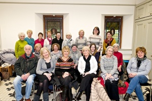 Photo of the book club members at its first birthday party!