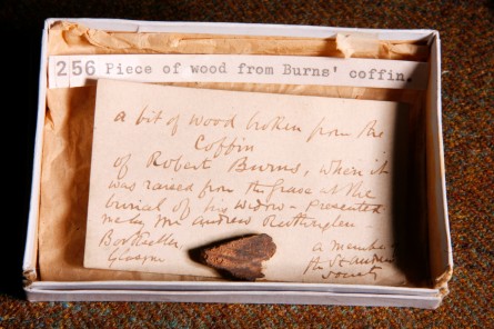 Piece of the coffin of Burns. 