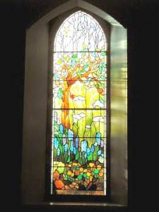 An example of a stained glass window from Alloway Parish church