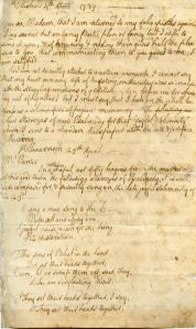 A letter from Robert Burns to Mrs Dunlop